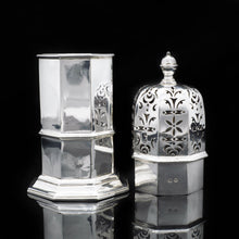 Load image into Gallery viewer, A Large Victorian Solid Silver Sugar Caster/Shaker - Samuel Walton Smith 1888 - Artisan Antiques