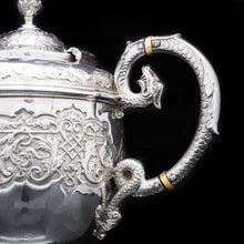 Load image into Gallery viewer, A Magnificent Victorian Solid Silver 4-Piece Tea & Coffee Service by Goldsmiths & Silversmiths Co. - Artisan Antiques