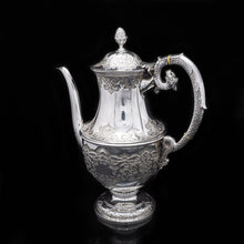 Load image into Gallery viewer, A Magnificent Victorian Solid Silver 4-Piece Tea & Coffee Service by Goldsmiths & Silversmiths Co. - Artisan Antiques