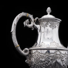 Load image into Gallery viewer, A Magnificent Victorian Solid Silver 4-Piece Tea & Coffee Service by Goldsmiths & Silversmiths Co. - Artisan Antiques
