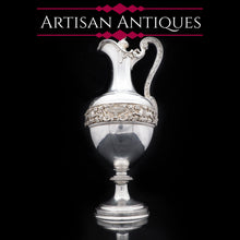 Load image into Gallery viewer, Magnificent Victorian Solid Silver Wine Ewer/Jug - Stephen Smith 1869 - Artisan Antiques