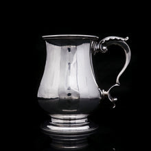 Load image into Gallery viewer, Antique Victorian Solid Silver Tankard Baluster Shaped - Henry William Curry 1870 - Artisan Antiques