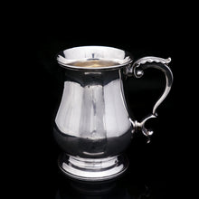 Load image into Gallery viewer, Antique Victorian Solid Silver Tankard Baluster Shaped - Henry William Curry 1870 - Artisan Antiques