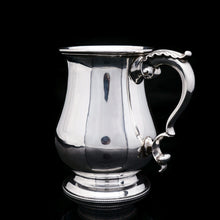 Load image into Gallery viewer, Antique Victorian Solid Silver Tankard Baluster Shaped - Henry William Curry 1870 - Artisan Antiques