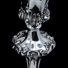 Load image into Gallery viewer, Antique Pair of Solid Silver Victorian Candlesticks - Henry Wilkinson & Co 1848 - Artisan Antiques