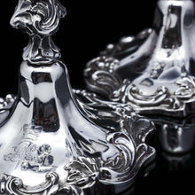 Load image into Gallery viewer, Antique Pair of Solid Silver Victorian Candlesticks - Henry Wilkinson & Co 1848 - Artisan Antiques
