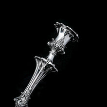 Load image into Gallery viewer, Antique Pair of Solid Silver Victorian Candlesticks - Henry Wilkinson & Co 1848 - Artisan Antiques