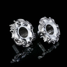 Load image into Gallery viewer, Antique Pair of Solid Silver Victorian Candlesticks - Henry Wilkinson & Co 1848 - Artisan Antiques