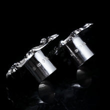 Load image into Gallery viewer, Antique Pair of Solid Silver Victorian Candlesticks - Henry Wilkinson & Co 1848 - Artisan Antiques