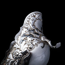 Load image into Gallery viewer, Antique Victorian Solid Silver Chased Sauce Boat - Horace Woodward & Co Ltd 1897 - Artisan Antiques