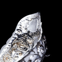 Load image into Gallery viewer, Antique Victorian Solid Silver Chased Sauce Boat - Horace Woodward & Co Ltd 1897 - Artisan Antiques