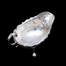 Load image into Gallery viewer, Antique Victorian Solid Silver Chased Sauce Boat - Horace Woodward & Co Ltd 1897 - Artisan Antiques