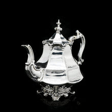 Load image into Gallery viewer, A Victorian Solid Silver Teapot with Engraved Panels - John & George Angell 1846 - Artisan Antiques