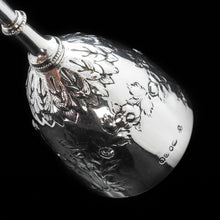 Load image into Gallery viewer, A Splendid Victorian Solid Silver Wine Goblet/Cup - Richards & Brown 1869 - Artisan Antiques