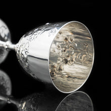 Load image into Gallery viewer, A Splendid Victorian Solid Silver Wine Goblet/Cup - Richards & Brown 1869 - Artisan Antiques