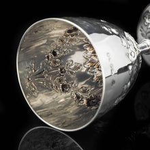 Load image into Gallery viewer, A Splendid Victorian Solid Silver Wine Goblet/Cup - Richards & Brown 1869 - Artisan Antiques