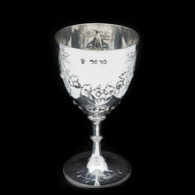Load image into Gallery viewer, A Splendid Victorian Solid Silver Wine Goblet/Cup - Richards & Brown 1869 - Artisan Antiques