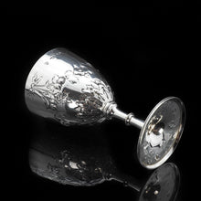 Load image into Gallery viewer, A Splendid Victorian Solid Silver Wine Goblet/Cup - Richards & Brown 1869 - Artisan Antiques