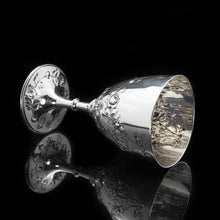 Load image into Gallery viewer, A Splendid Victorian Solid Silver Wine Goblet/Cup - Richards & Brown 1869 - Artisan Antiques