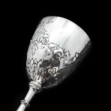 Load image into Gallery viewer, A Splendid Victorian Solid Silver Wine Goblet/Cup - Richards & Brown 1869 - Artisan Antiques