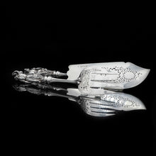 Load image into Gallery viewer, An Extremely Rare Pair of Figural Solid Silver Fish Servers - Francis Higgins 1882 - Artisan Antiques