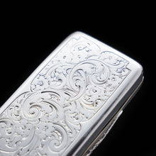Load image into Gallery viewer, Victorian Solid Silver Snuff Box with Acanthus Chasing - Owen & Boon 1856 - Artisan Antiques