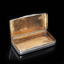 Load image into Gallery viewer, Victorian Solid Silver Snuff Box with Acanthus Chasing - Owen & Boon 1856 - Artisan Antiques