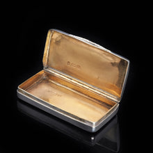 Load image into Gallery viewer, Victorian Solid Silver Snuff Box with Acanthus Chasing - Owen & Boon 1856 - Artisan Antiques