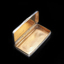 Load image into Gallery viewer, Victorian Solid Silver Snuff Box with Acanthus Chasing - Owen & Boon 1856 - Artisan Antiques