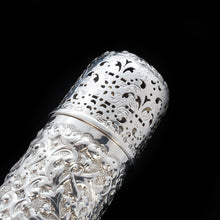 Load image into Gallery viewer, A Victorian Solid Silver Chased Sugar Caster/Shaker - Horace Woodward & Co 1888 - Artisan Antiques