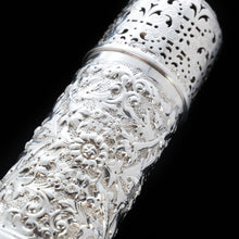 Load image into Gallery viewer, A Victorian Solid Silver Chased Sugar Caster/Shaker - Horace Woodward & Co 1888 - Artisan Antiques