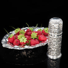 Load image into Gallery viewer, A Victorian Solid Silver Chased Sugar Caster/Shaker - Horace Woodward & Co 1888 - Artisan Antiques