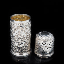 Load image into Gallery viewer, A Victorian Solid Silver Chased Sugar Caster/Shaker - Horace Woodward & Co 1888 - Artisan Antiques