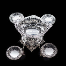 Load image into Gallery viewer, Magnificent Victorian Solid Silver Epergne by Carrington & Co - Royal Court Suppliers - Artisan Antiques