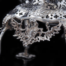 Load image into Gallery viewer, Magnificent Victorian Solid Silver Epergne by Carrington & Co - Royal Court Suppliers - Artisan Antiques