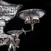 Load image into Gallery viewer, Magnificent Victorian Solid Silver Epergne by Carrington & Co - Royal Court Suppliers - Artisan Antiques