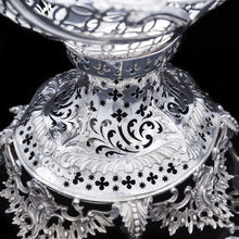 Load image into Gallery viewer, Magnificent Victorian Solid Silver Epergne by Carrington & Co - Royal Court Suppliers - Artisan Antiques