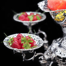 Load image into Gallery viewer, Magnificent Victorian Solid Silver Epergne by Carrington & Co - Royal Court Suppliers - Artisan Antiques