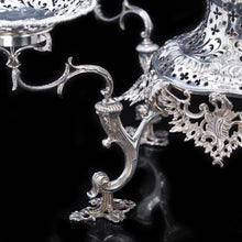 Load image into Gallery viewer, Magnificent Victorian Solid Silver Epergne by Carrington & Co - Royal Court Suppliers - Artisan Antiques