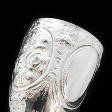 Load image into Gallery viewer, A Large Solid Silver Goblet with Victorian Chased Motifs - George Unite 1891 - Artisan Antiques