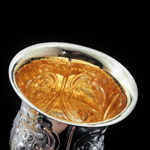 Load image into Gallery viewer, An Enormous & Rare Pair of Solid Silver Goblets/Cups with Ornate Chased Motifs - James Beebe 1861 - Artisan Antiques