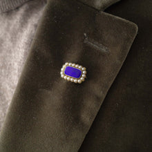 Load image into Gallery viewer, Antique Victorian 15K Gold Brooch Blue Enamel & Seed Pearl
