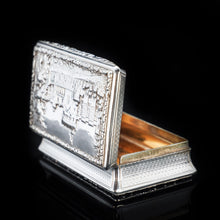 Load image into Gallery viewer, RESERVED - A Georgian Windsor "Castle Top" Solid Silver Snuff Box - Taylor & Perry 1836 - Artisan Antiques