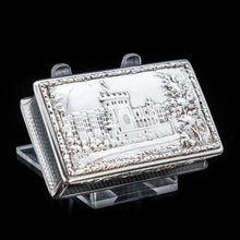 Load image into Gallery viewer, RESERVED - A Georgian Windsor "Castle Top" Solid Silver Snuff Box - Taylor & Perry 1836 - Artisan Antiques