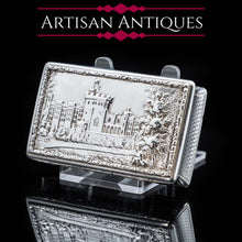 Load image into Gallery viewer, RESERVED - A Georgian Windsor "Castle Top" Solid Silver Snuff Box - Taylor & Perry 1836 - Artisan Antiques