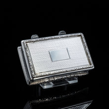 Load image into Gallery viewer, RESERVED - A Georgian Windsor "Castle Top" Solid Silver Snuff Box - Taylor & Perry 1836 - Artisan Antiques