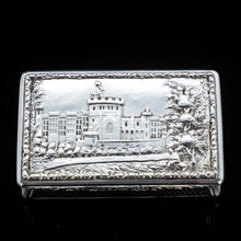 Load image into Gallery viewer, RESERVED - A Georgian Windsor "Castle Top" Solid Silver Snuff Box - Taylor & Perry 1836 - Artisan Antiques
