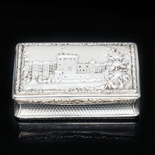 Load image into Gallery viewer, RESERVED - A Georgian Windsor "Castle Top" Solid Silver Snuff Box - Taylor & Perry 1836 - Artisan Antiques