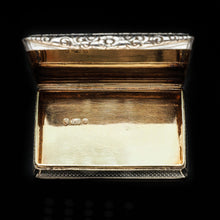 Load image into Gallery viewer, RESERVED - A Georgian Windsor "Castle Top" Solid Silver Snuff Box - Taylor & Perry 1836 - Artisan Antiques