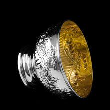 Load image into Gallery viewer, Antique Solid Silver Bowl with Victorian Decorations - Charles Stuart Harris 1895